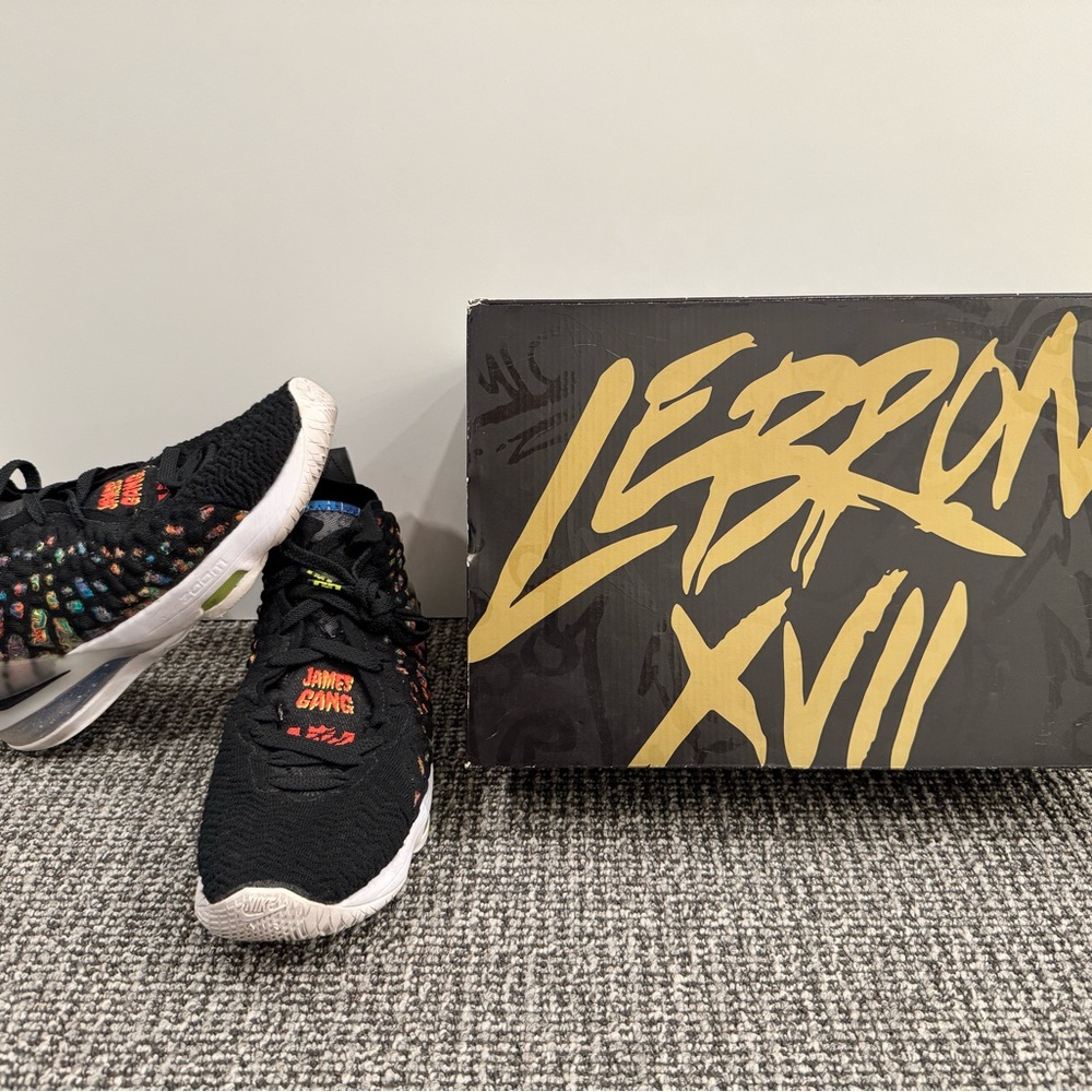 Nike LeBron XVII Black with Multicolor Accents